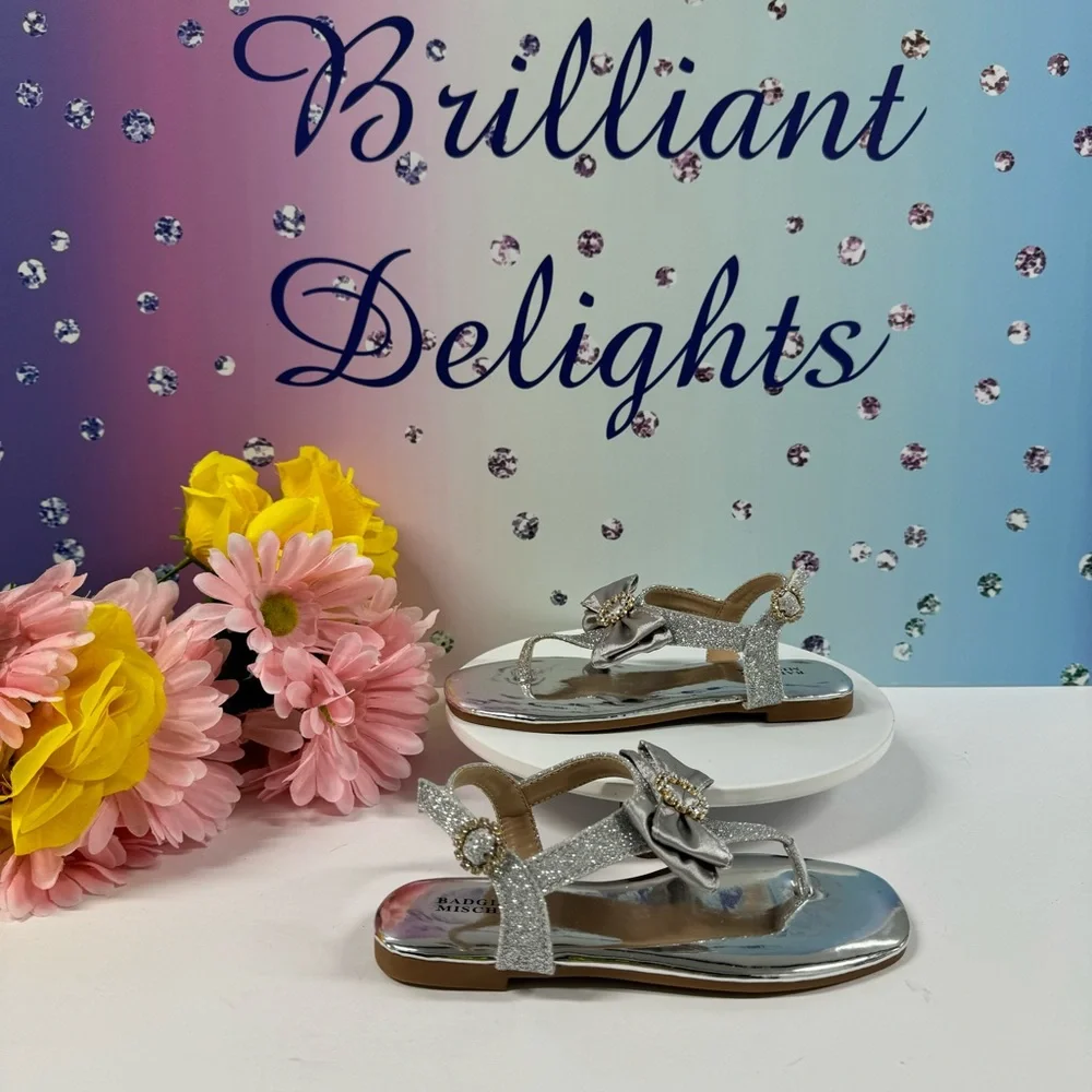 💎BM GIRLS GLITTER CRYSTAL SANDALS